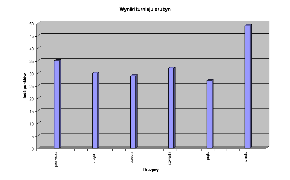 Wyniki turnieju druyn