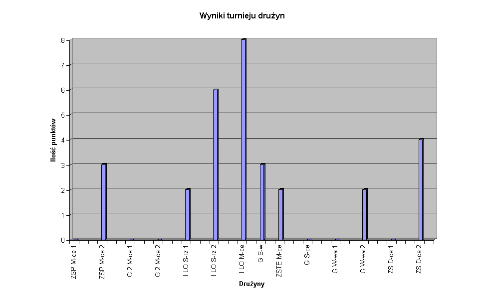 Wyniki turnieju druyn