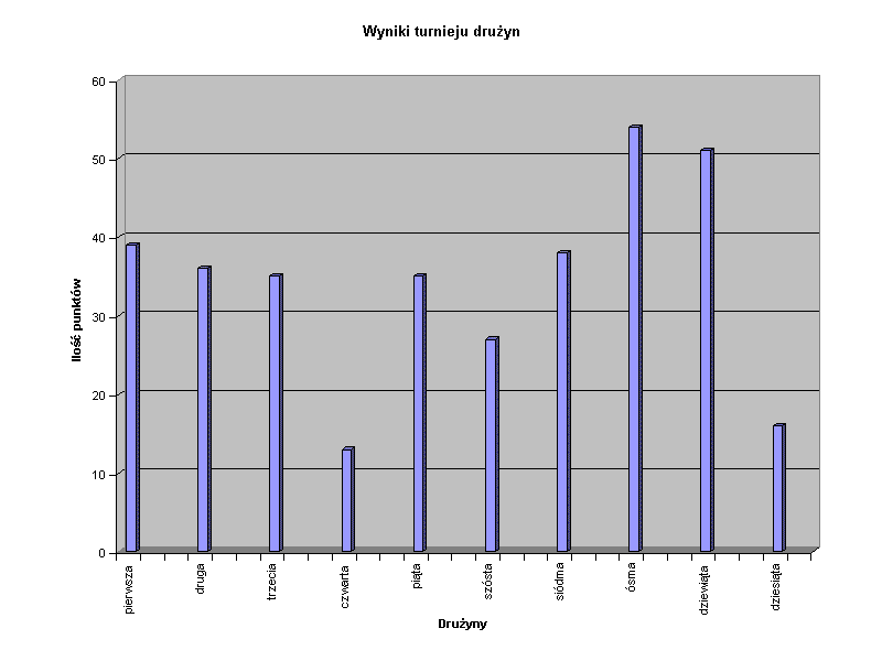 Wyniki turnieju druyn